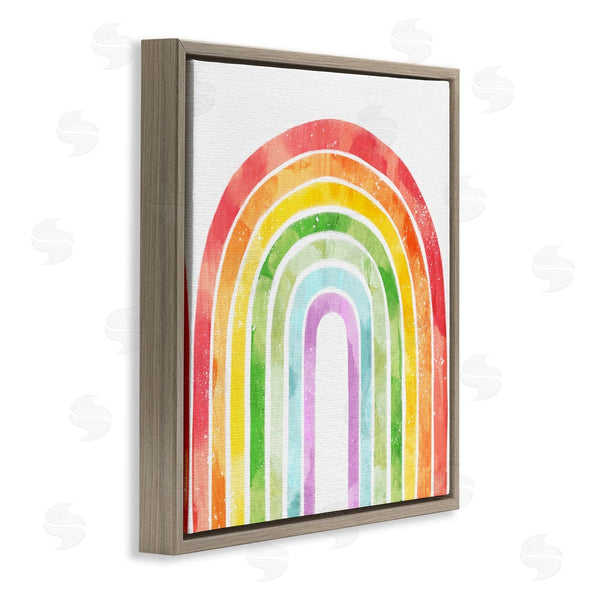 Stupell Industries Ziwei Li | Classic Rainbow Sky Distressed Arch Patterns Wall Art