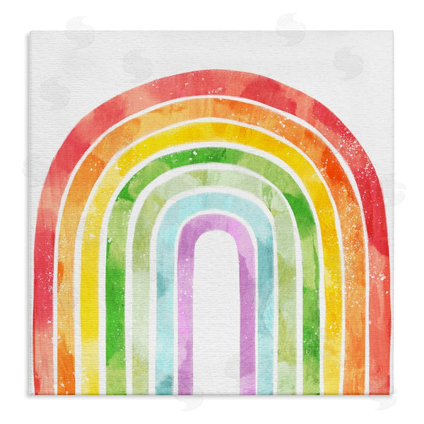 stupell industries Ziwei Li | Classic Rainbow Sky Distressed Arch Patterns Wall Art