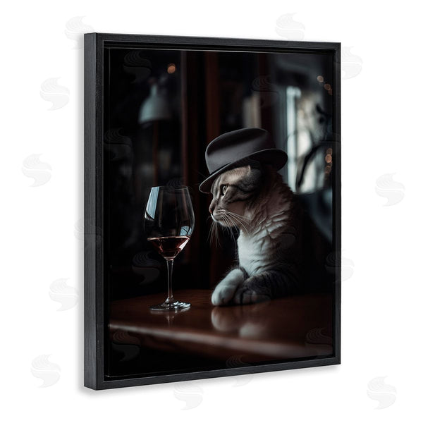 Stupell Industries Ziwei Li | Classy Cat At Bar Wall Art