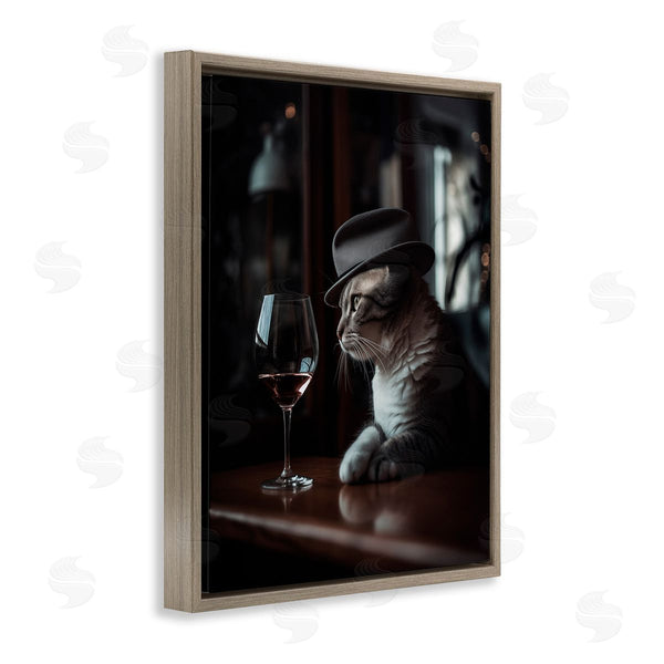 Stupell Industries Ziwei Li | Classy Cat At Bar Wall Art