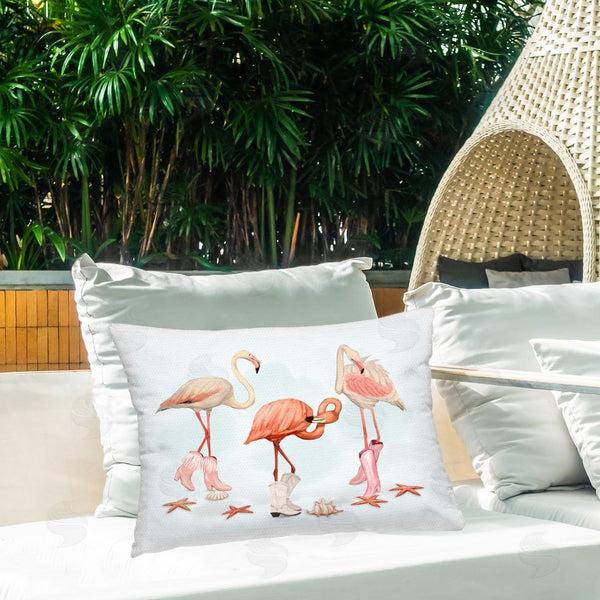 Stupell Industries Ziwei Li | Coastal Cowgirl Flamingos
