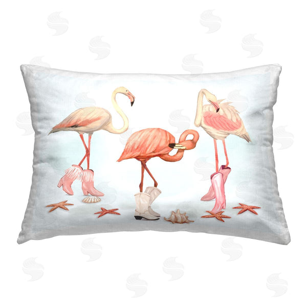 stupell industries Ziwei Li | Coastal Cowgirl Flamingos