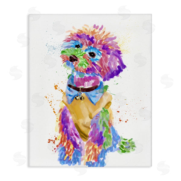 stupell industries Ziwei Li | Colorful Pet Dog Bichon