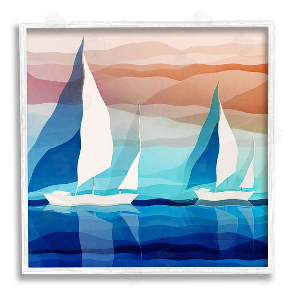 Stupell Industries Ziwei Li | Contemporary Boats Seascape