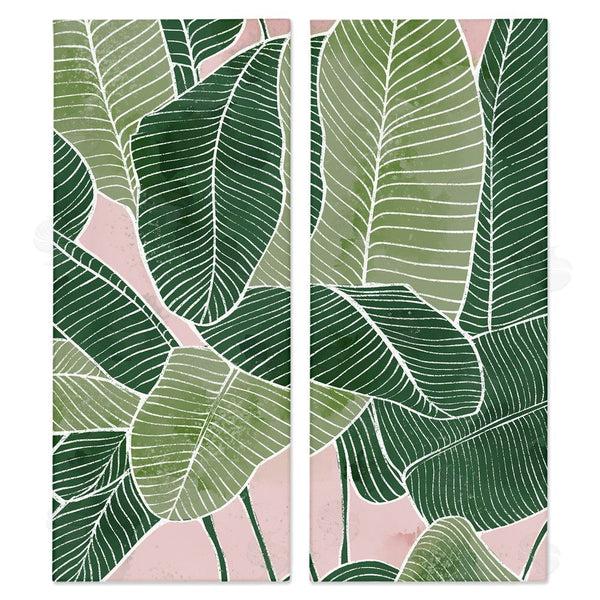 stupell industries Ziwei Li | Contemporary Jungle Vegetation Leaves Wall Art