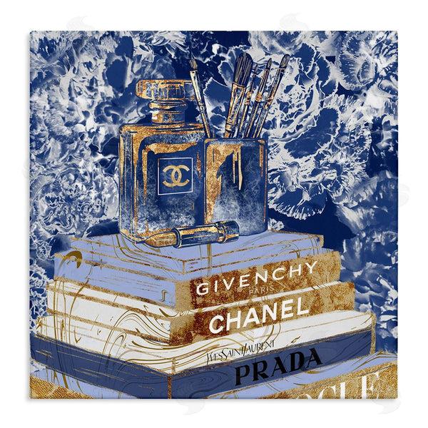stupell industries Ziwei Li | Cosmetics on Books Blue
