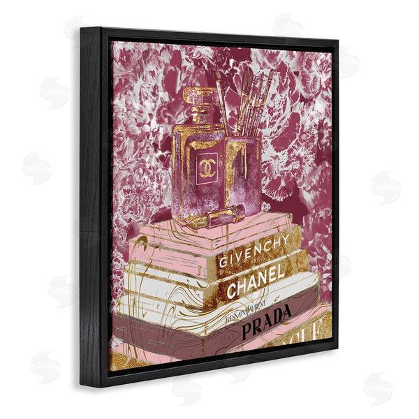 Stupell Industries Ziwei Li | Cosmetics On Books Pink