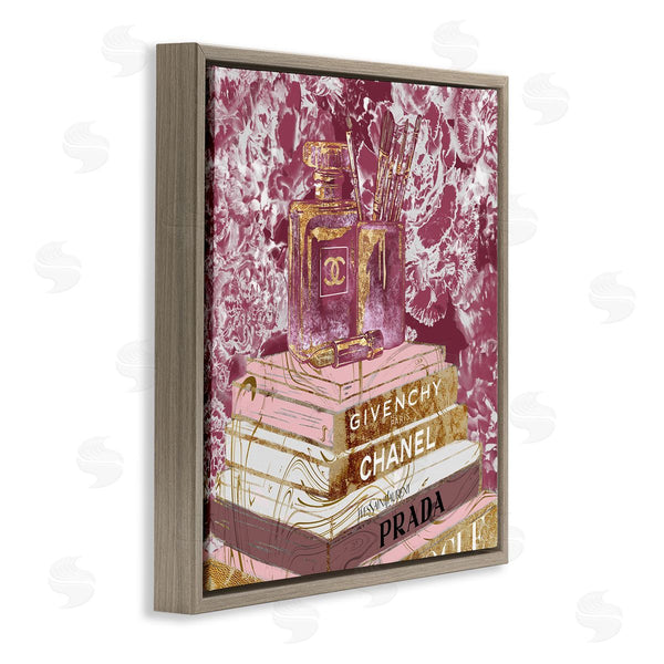 Stupell Industries Ziwei Li | Cosmetics On Books Pink