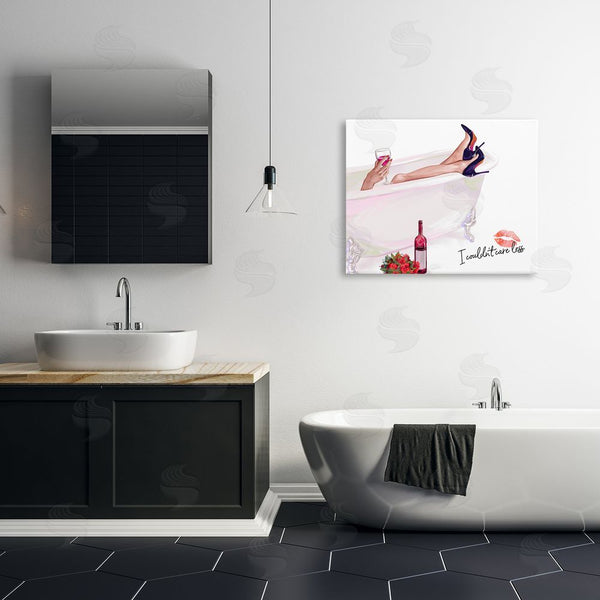 Stupell Industries Ziwei Li | Couldn't Care Less Tub Wall Art