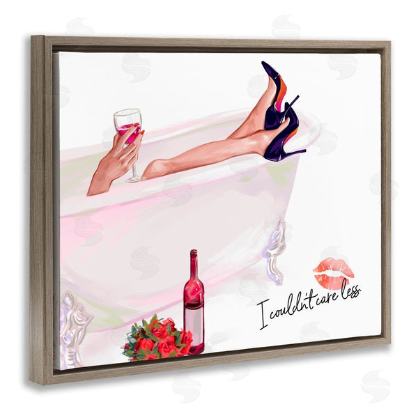 Stupell Industries Ziwei Li | Couldn't Care Less Tub Wall Art