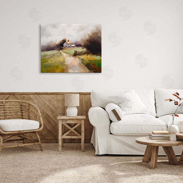Stupell Industries Ziwei Li | Country Barn With Fence Wall Art