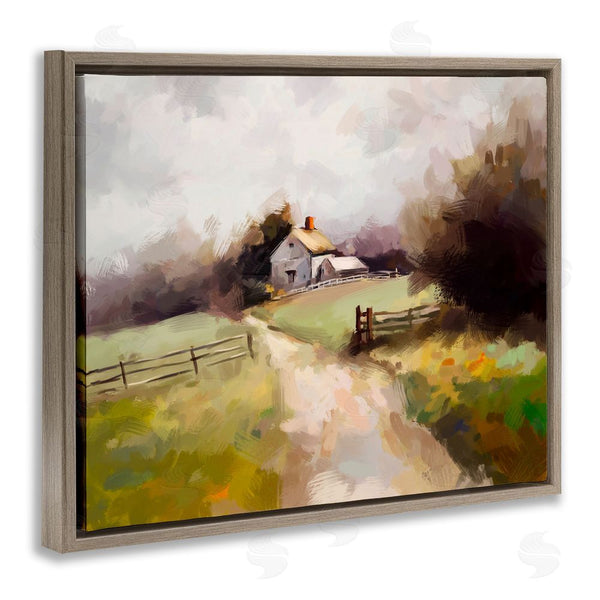 Stupell Industries Ziwei Li | Country Barn With Fence Wall Art