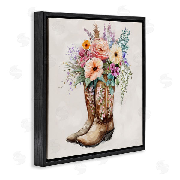 Stupell Industries Ziwei Li | Country Cowboy Boots Bouquet