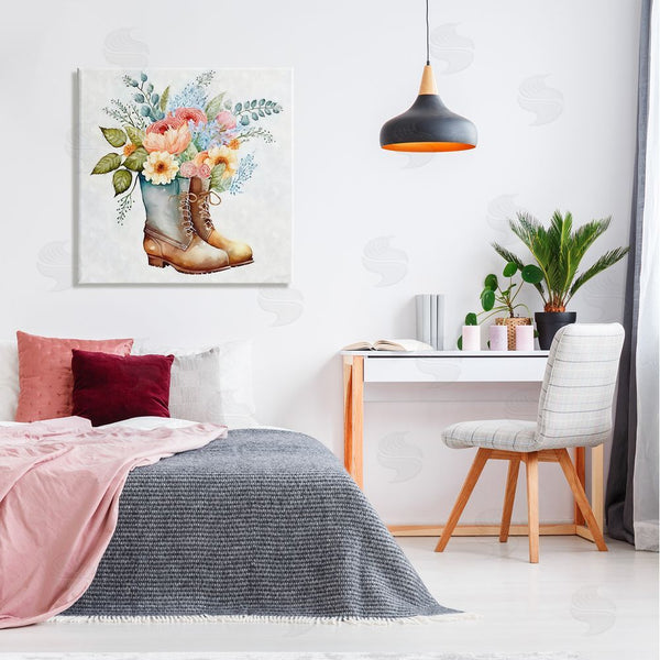 Stupell Industries Ziwei Li | Country Garden Boots Bouquet Wall Art