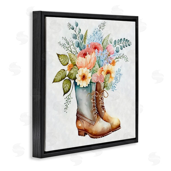 Stupell Industries Ziwei Li | Country Garden Boots Bouquet Wall Art