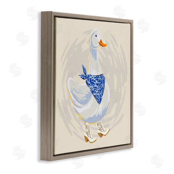 Stupell Industries Ziwei Li | Cowboy Duck With Bandana Wall Art