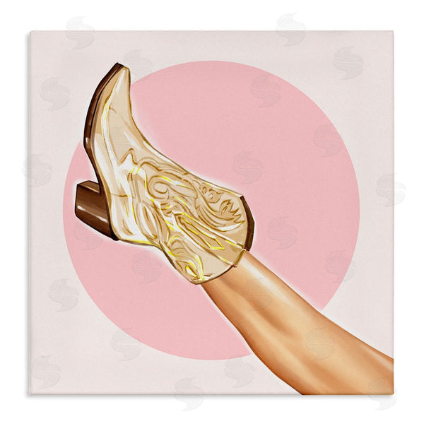 stupell industries Ziwei Li | Cowgirl Boot Pink Country Fashion Wall Art