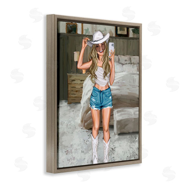 Stupell Industries Ziwei Li | Cowgirl Glam Selfie Wall Art