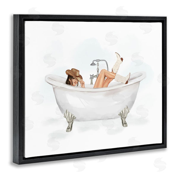 Stupell Industries Ziwei Li | Cowgirl In Bathtub Wall Art