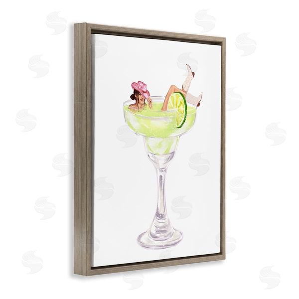 Stupell Industries Ziwei Li | Cowgirl Lounging In Cocktail