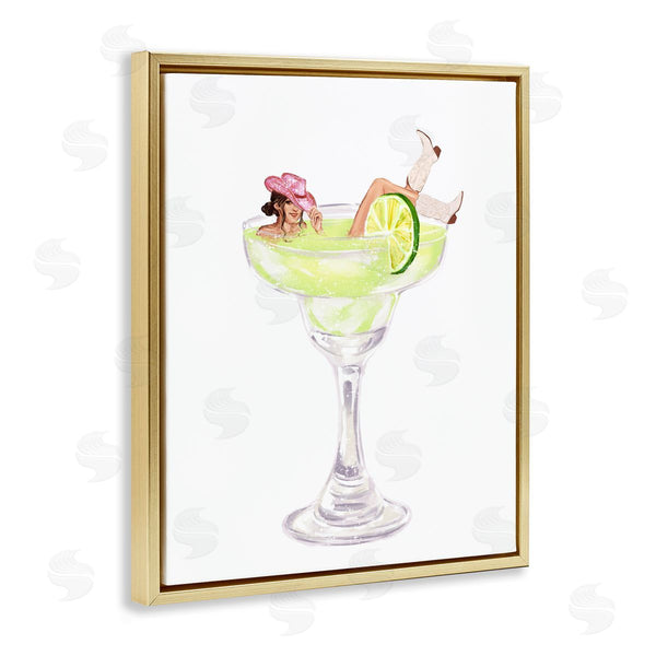 Stupell Industries Ziwei Li | Cowgirl Lounging In Cocktail