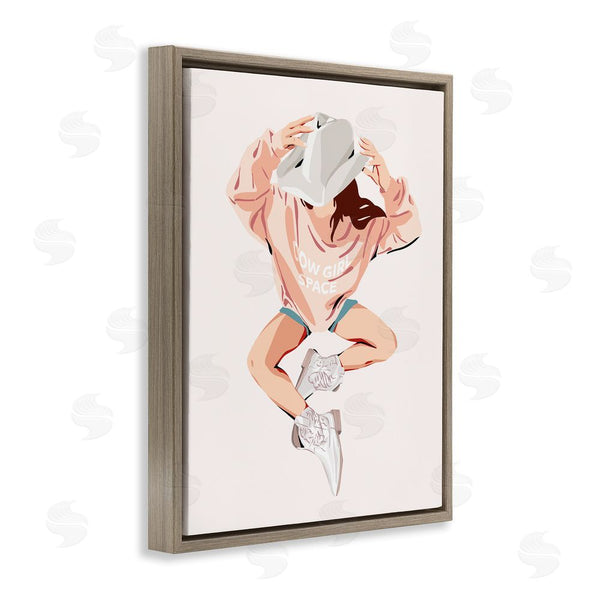 Stupell Industries Ziwei Li | Cowgirl Space Girl Wall Art