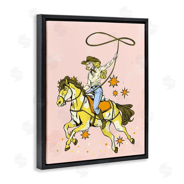 Stupell Industries Ziwei Li | Cowgirl With Lasso Wall Art
