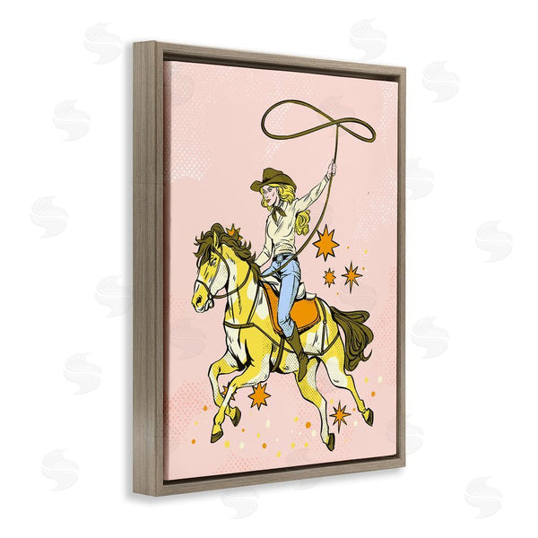 Stupell Industries Ziwei Li | Cowgirl With Lasso Wall Art