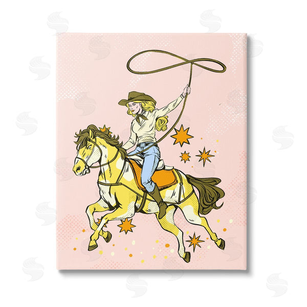 stupell industries Ziwei Li | Cowgirl with Lasso Wall Art