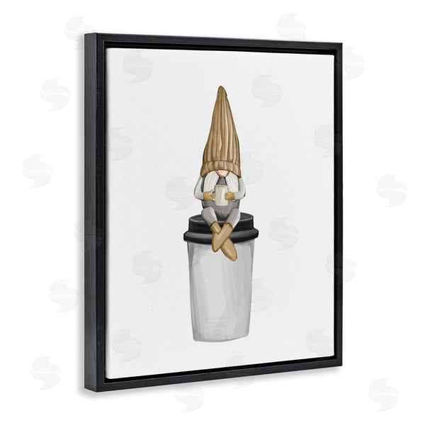 Stupell Industries Ziwei Li | Cozy Gnome Morning Coffee Wall Art