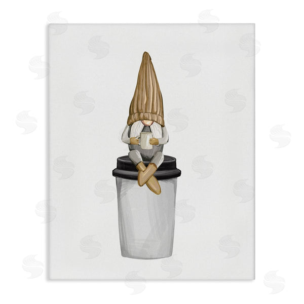 stupell industries Ziwei Li | Cozy Gnome Morning Coffee Wall Art