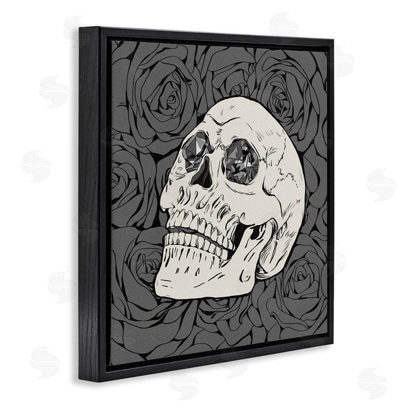 Stupell Industries Ziwei Li | Crystal Eyes Skull Goth Roses Wall Art
