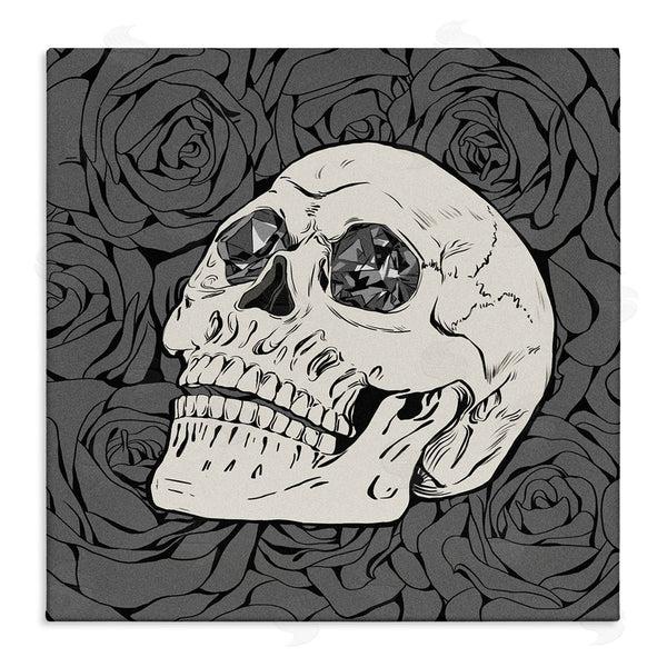 stupell industries Ziwei Li | Crystal Eyes Skull Goth Roses Wall Art