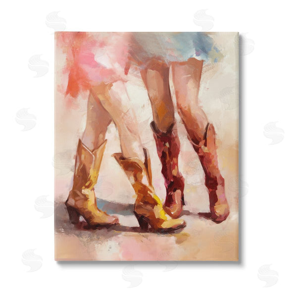 stupell industries Ziwei Li | Dancing Cowgirl Boots Wall Art