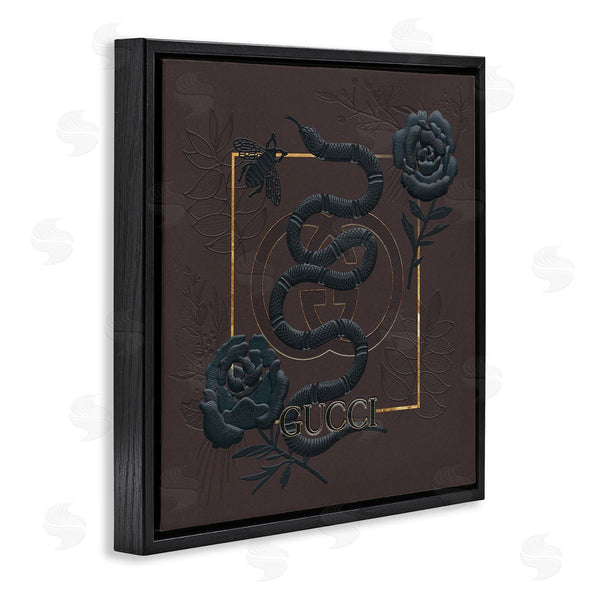 Stupell Industries Ziwei Li | Dark Fashion Brand Snake Floral