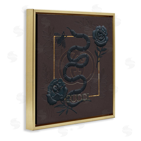 Stupell Industries Ziwei Li | Dark Fashion Brand Snake Floral