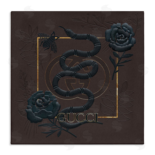 stupell industries Ziwei Li | Dark Fashion Brand Snake Floral