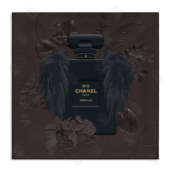 stupell industries Ziwei Li | Dark Fashion Perfume Purple Florals