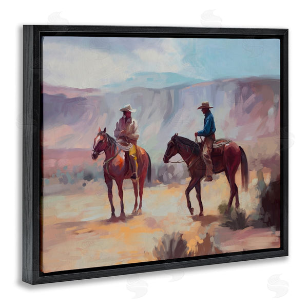 Stupell Industries Ziwei Li | Desert Cowboys Horses Landscape Wall Art