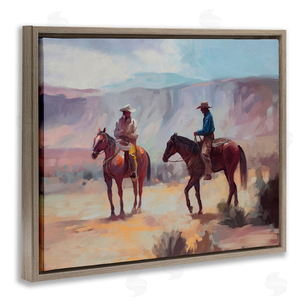 Stupell Industries Ziwei Li | Desert Cowboys Horses Landscape Wall Art