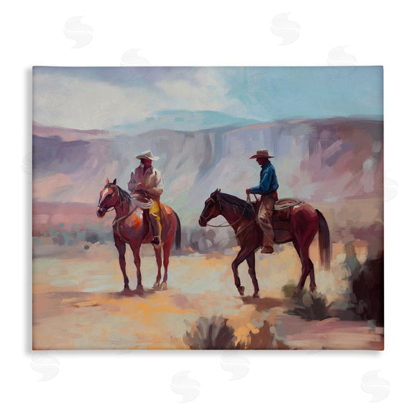 stupell industries Ziwei Li | Desert Cowboys Horses Landscape Wall Art