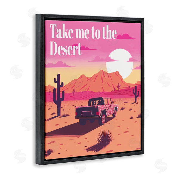 Stupell Industries Ziwei Li | Desert Scenery & Phrase Wall Art