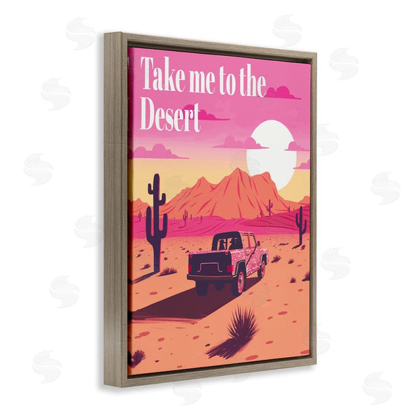 Stupell Industries Ziwei Li | Desert Scenery & Phrase Wall Art