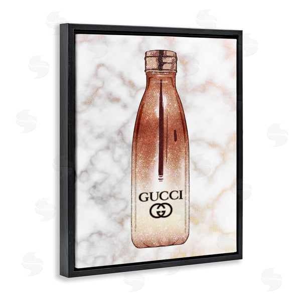 Stupell Industries Ziwei Li | Designer Brand Chic Sports Fashion Bottle Marble