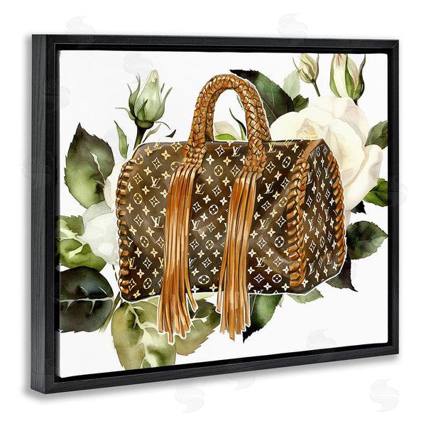 Stupell Industries Ziwei Li | Designer Purse With Roses Wall Art