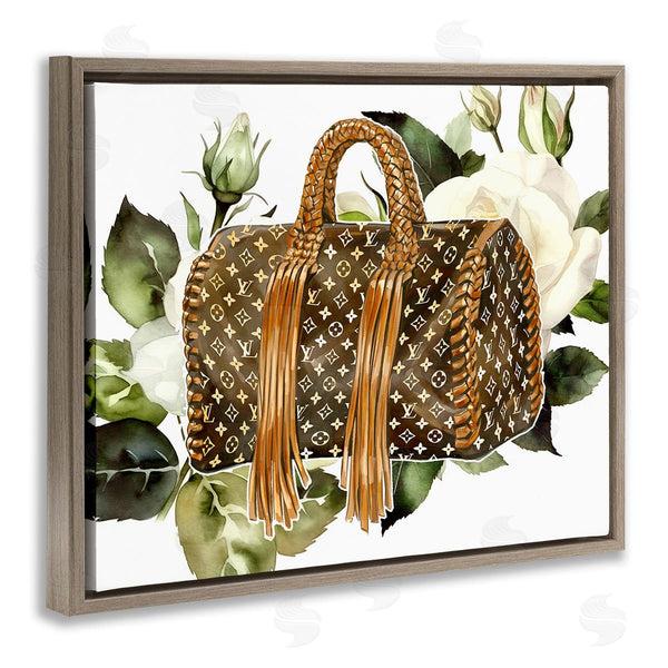 Stupell Industries Ziwei Li | Designer Purse With Roses Wall Art