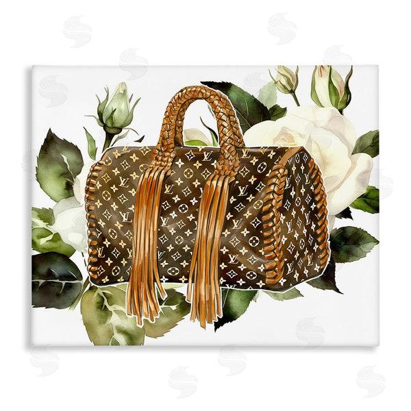 stupell industries Ziwei Li | Designer Purse with Roses Wall Art