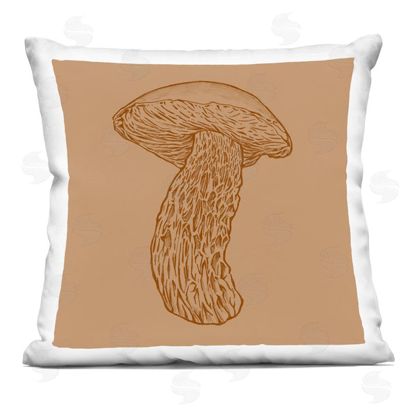 stupell industries Ziwei Li | Detailed Mushroom Botanical Forest Fungi Vegetation Printed Throw Pillow