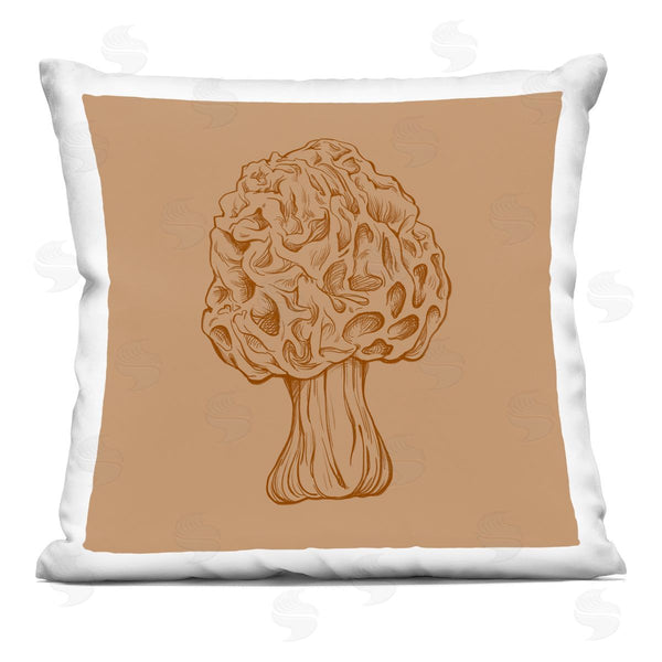 stupell industries Ziwei Li | Detailed Mushroom Botanical Forest Vegetation Printed Throw Pillow