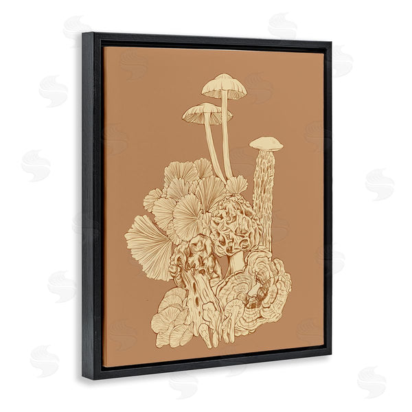 Stupell Industries Ziwei Li | Detailed Mushrooms Forest Flora Nature Plants Arrangement Wall Art